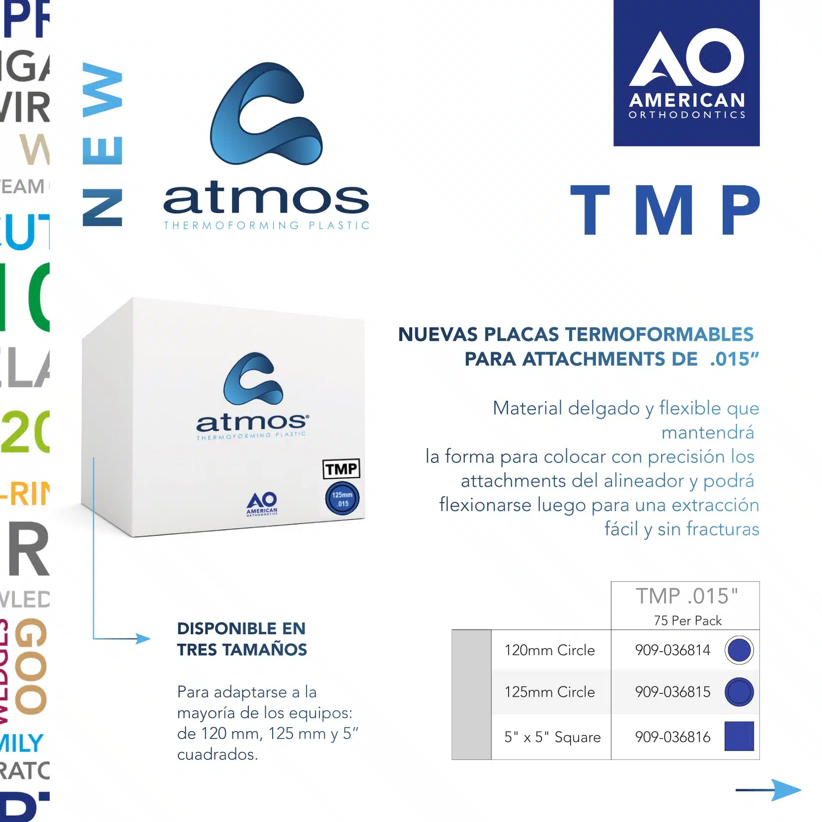 SuppliesAtmos3 Lámina estampado para attachments Atmos (75 un.) | AO - Imagen 2