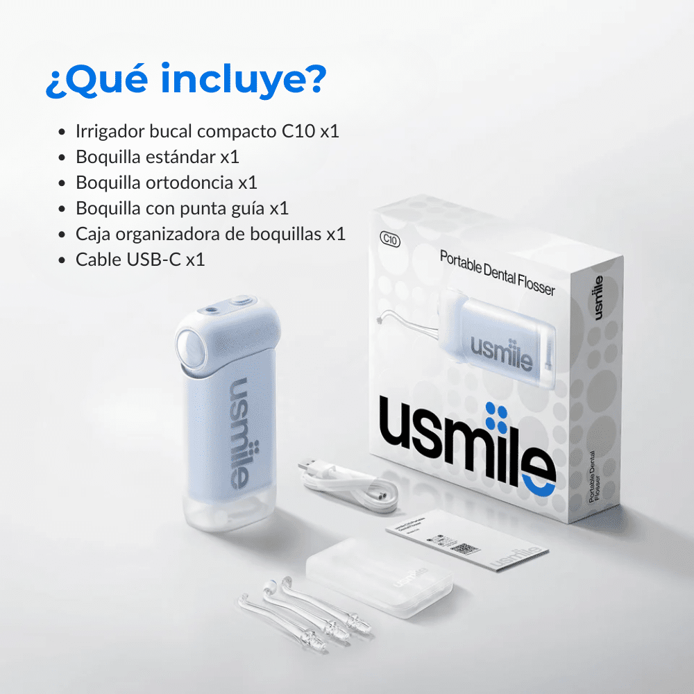 componentes_c10_b Irrigador Bucal Ultrasónico Portátil C10 | Usmile - Imagen 7