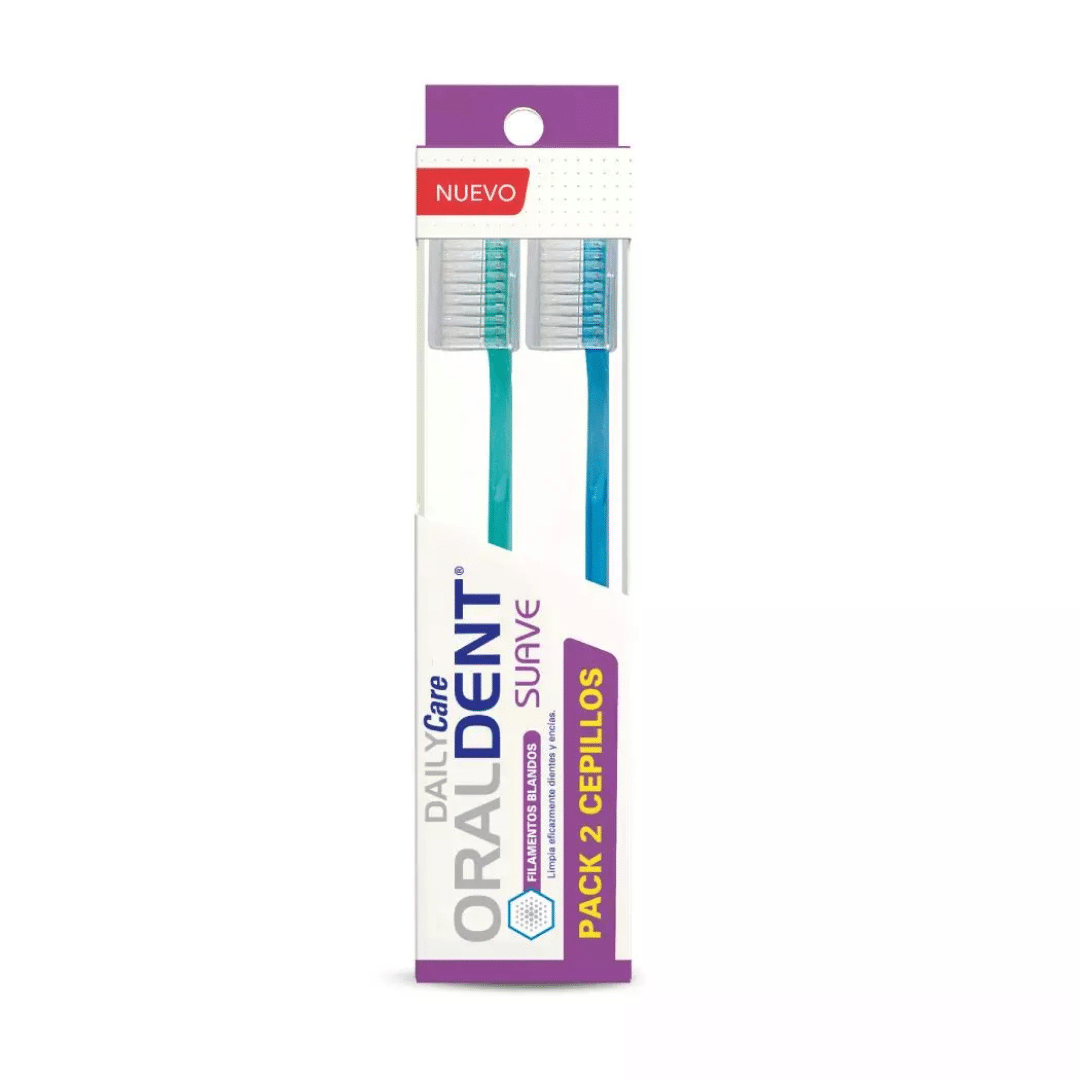 104531 Cepillo dental suave 2un. | Oraldent - Imagen 1