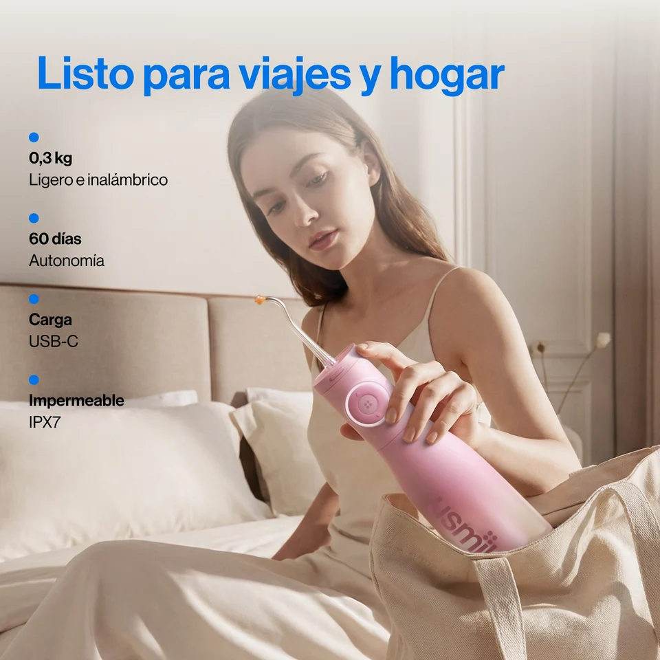 C30_Pink__2_960x_crop_center Irrigador Bucal Portátil C30 | usmile - Imagen 8