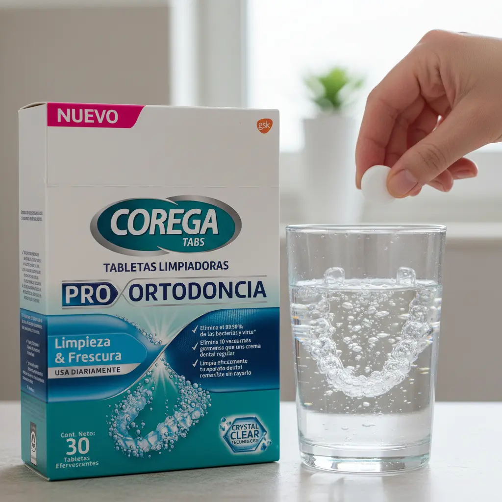 232165_2 Tabletas Limpiadoras Efervescentes Ortodoncia x30 | Corega - Imagen 3