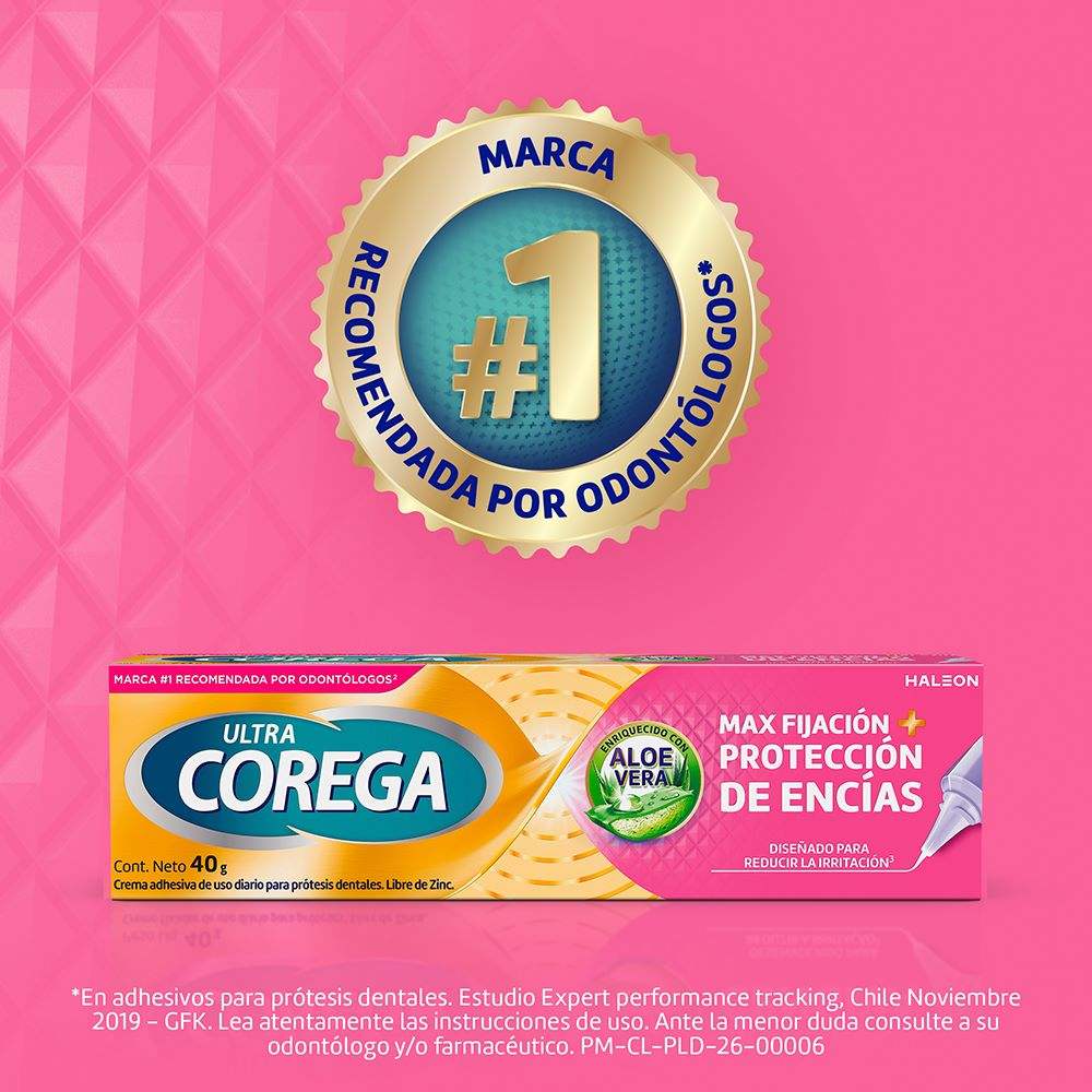 410310_4 Crema Adhesiva Prótesis Dentales Max Fijación y Encías 40g | Corega - Imagen 5