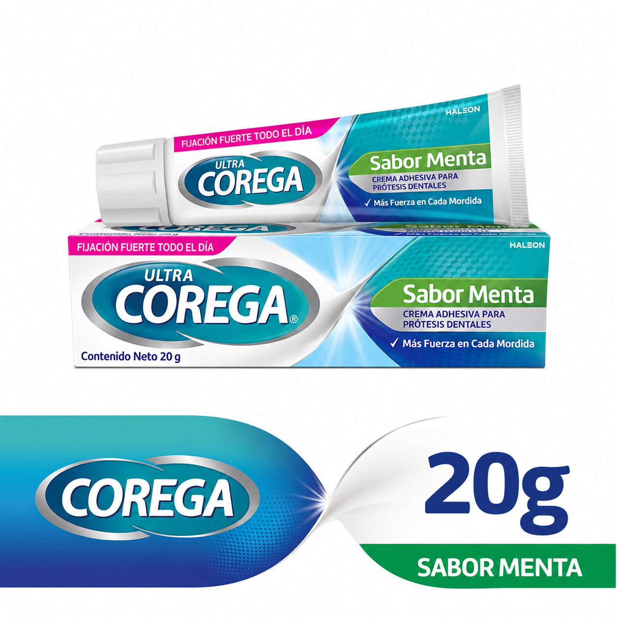786321 Crema Adhesiva Prótesis Dental Sabor Menta 20 gr | Corega - Imagen 1